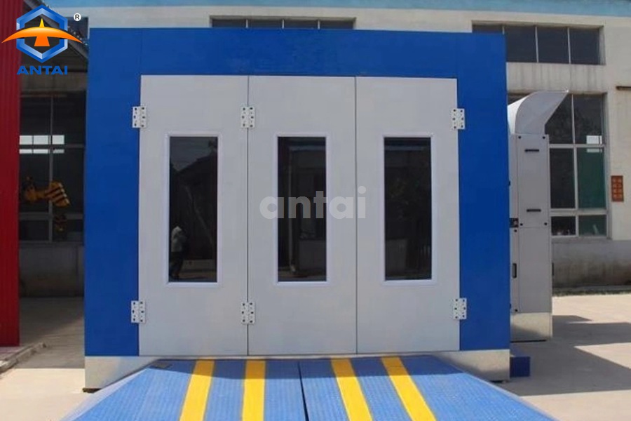 Water rotary spray booth