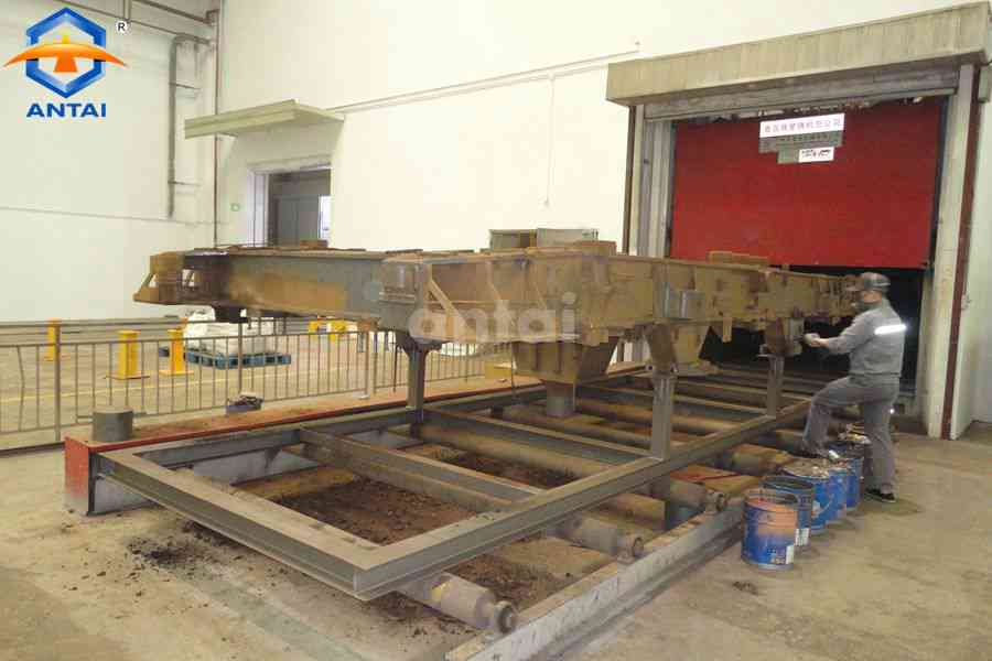 QAT6930 steel structures roller conveyor shot blasting equipment