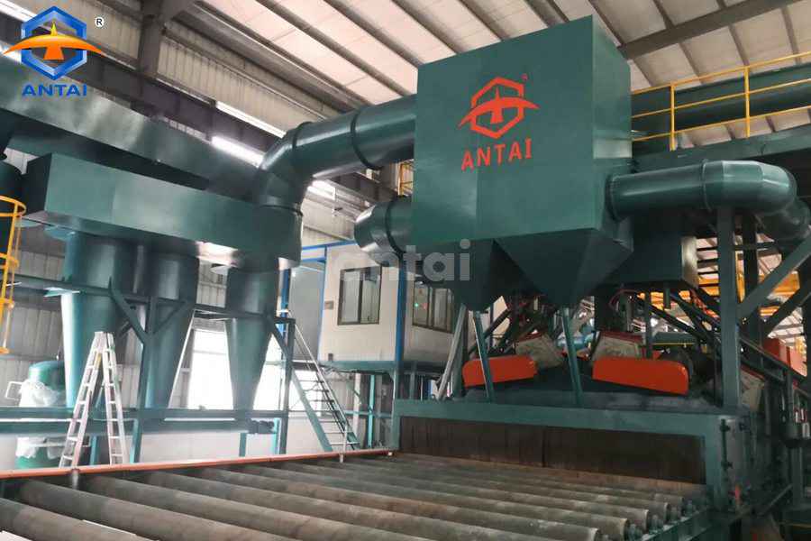 ATXY4000 Steel Roller Conveyor System Shot Blasting Machine with Painting / shot blasting machine manufacturer