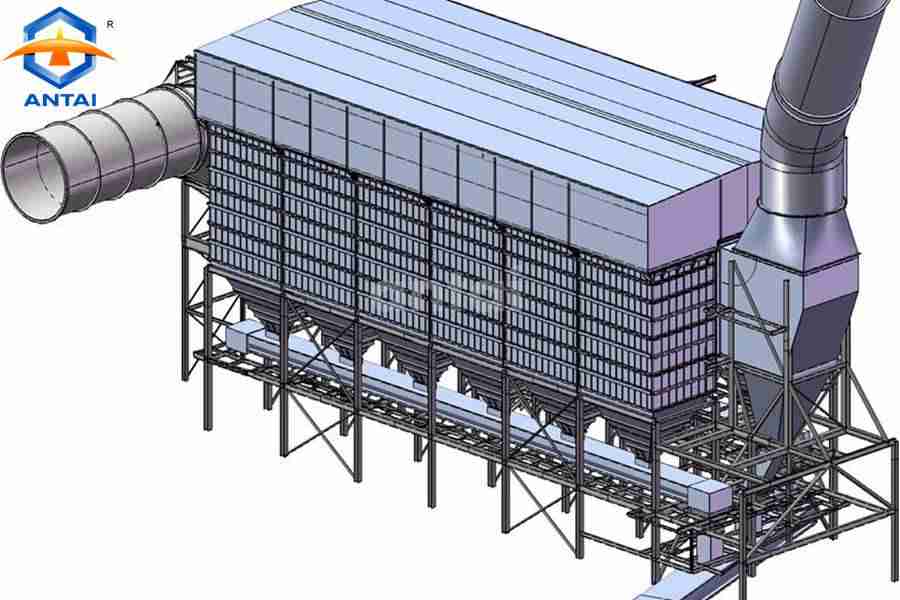 Electric furnace dust collector