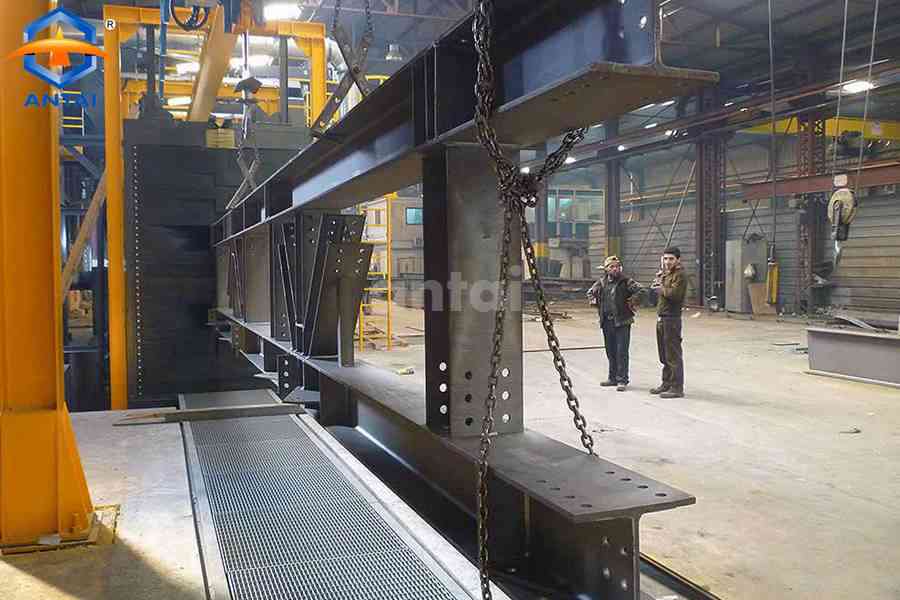 H beam hook tunnel through type automatic/manual liquid painting line